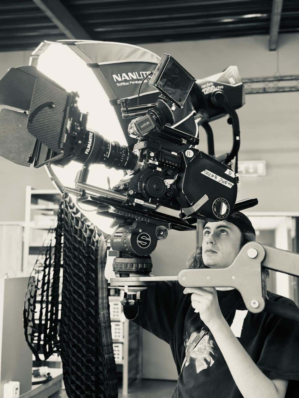 Le chat noir - tournage pellicule